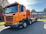 Scania G410 8x2*6 Hiab X-Hiduo 188E3 Cartransporter with crane - 3