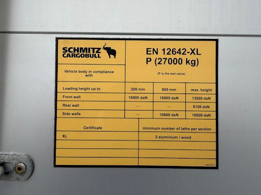Schmitz 3-aks gardintrailer Gardin - 12