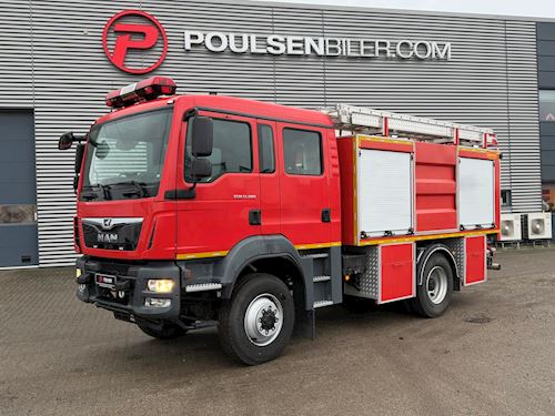 MAN TGM 13.290 4x4 brandbil, Brandslukningskøretøj