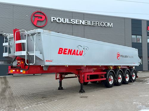 Benalu 4-aks 36m3 tiptrailer alu-chassis, Tip