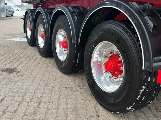 Benalu 4-aks 36m3 tiptrailer alu-chassis Tip - 9