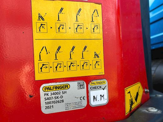 Volvo FMX 540 8x4 Tridem - Palfinger PK34002 Tip/kran - 14