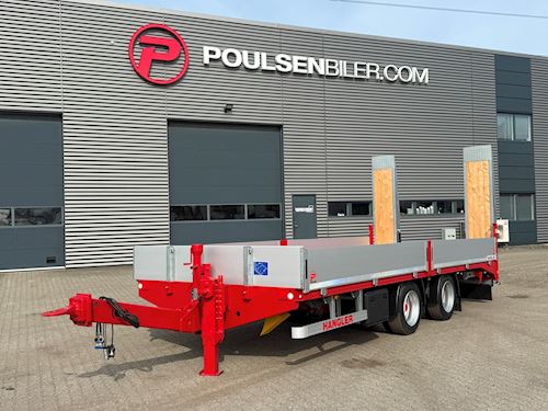 Hangler 2-aks 14-tons kærre med ramper, Maskinkærre