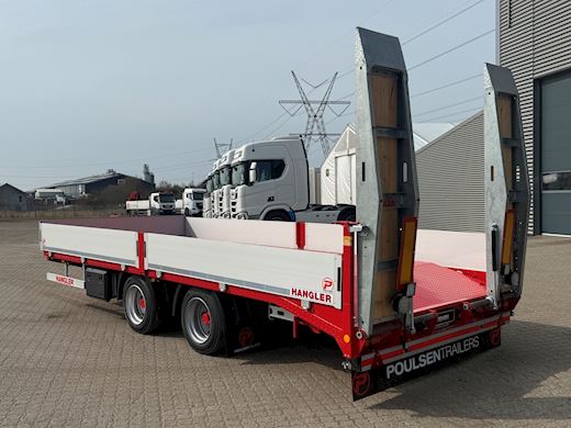 Hangler 2-aks 14-tons kærre med ramper Maskinkærre - 2