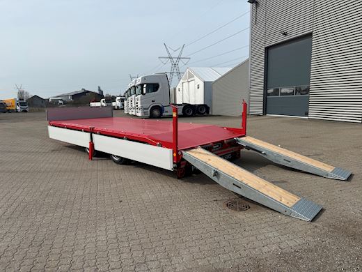 Hangler 2-aks 14-tons kærre med ramper Maskinkærre - 7