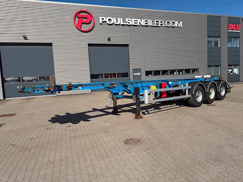 Nordic Trailer HRD 3-aks ADR containerchassis 20+30-fod, Containerchassis
