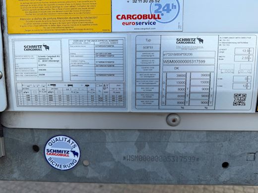 Schmitz 3-aks bokstrailer double-stock + alubund Boks Trailer - 30