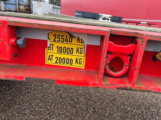 Kel-Berg 2-aks 11m maskintrailer m. udtræk Udtrækkelig - 9