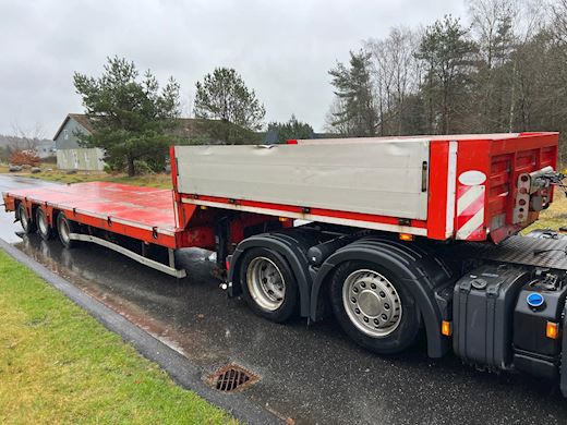 Danson 3-aks 12m åben trailer Nedbygget - 4