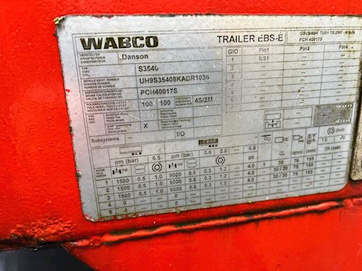 Danson 3-aks 12m åben trailer Nedbygget - 10