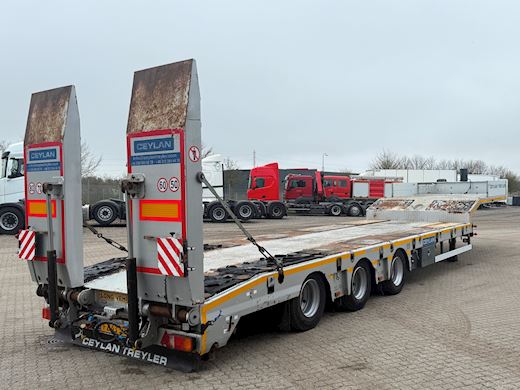 Ceylan 3-aks Maskintrailer m. hydrauliske ramper Maskintrailer - 4