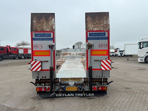 Ceylan 3-aks Maskintrailer m. hydrauliske ramper Maskintrailer - 3