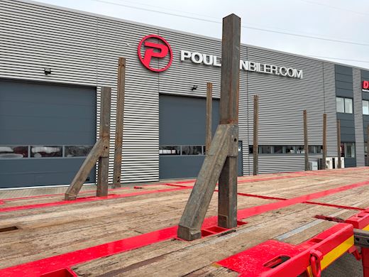 Kel-Berg 3-aks åben ligeud trailer med udtræks-kæpstokke Åben - 7