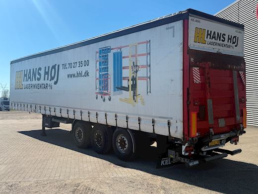 Kel-Berg 3-aks Garintrailer m. Zepro 2500kg lift Gardin - 2