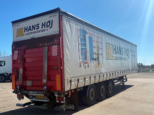 Kel-Berg 3-aks Garintrailer m. Zepro 2500kg lift Gardin - 4