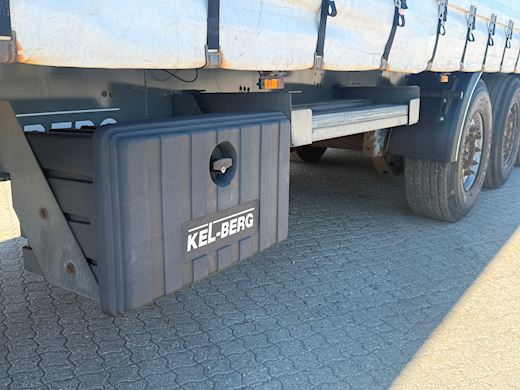 Kel-Berg 3-aks Garintrailer m. Zepro 2500kg lift Gardin - 9
