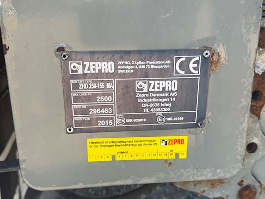 Kel-Berg 3-aks Garintrailer m. Zepro 2500kg lift Gardin - 11