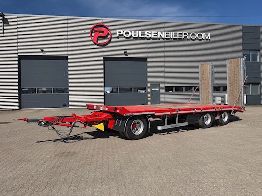 Kel-Berg 3-aks Maskinanhænger lige ladbund Maskinanhænger - 1