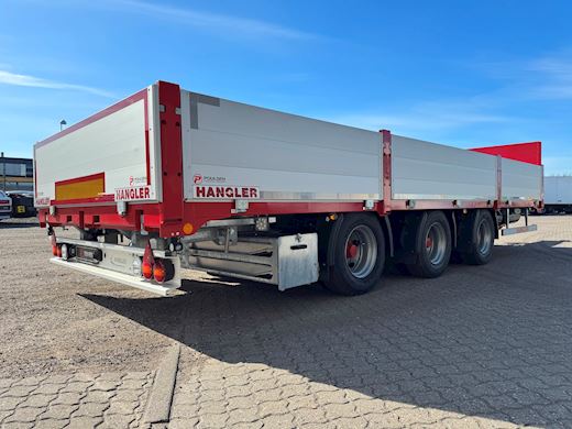 Hangler 3-aks kærre alu-sider + alu-ramper Åben - 4