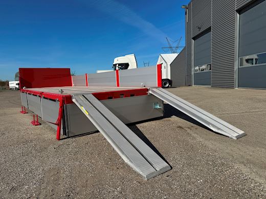 Hangler 3-aks kærre alu-sider + alu-ramper Åben - 10