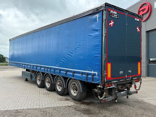 Kel-Berg 4-aks Gardintrailer med truckbeslag Gardin - 2