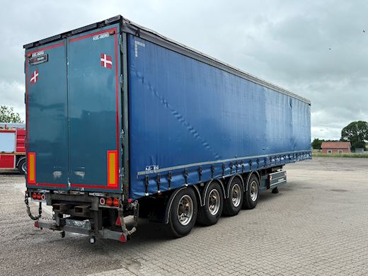 Kel-Berg 4-aks Gardintrailer med truckbeslag Gardin - 4