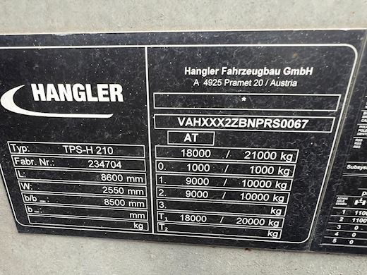 Hangler 2-aks maskinkærre med hydr. ramper Maskinkærre - 18