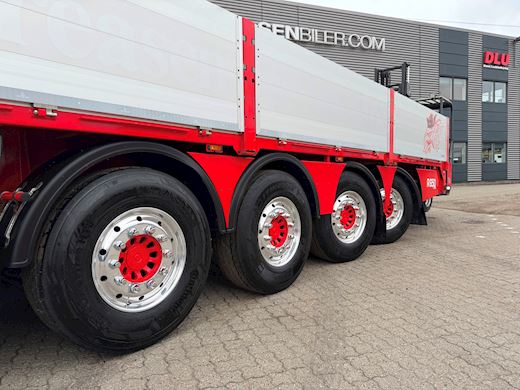 BP Trailer 4-aks åben trailer, alusider, Terberg truck Åben - 15