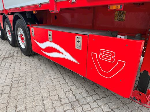 BP Trailer 4-aks åben trailer, alusider, Terberg truck Åben - 20