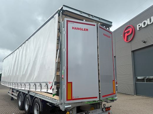 Hangler 3-aks gardintrailer hårdttræ + hævetag Gardin - 7