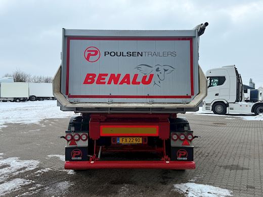 Benalu 4-aks 36m3 tiptrailer alu-chassis Tip - 3