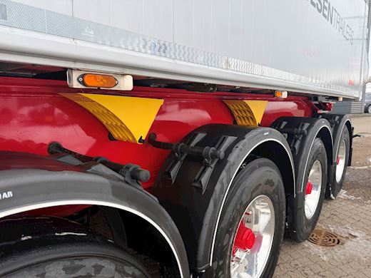 Benalu 4-aks 36m3 tiptrailer alu-chassis Tip - 10
