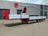 Leci 3-aks nedbygget trailer med Palfinger PK 9001EH kran Nedbygget - 2