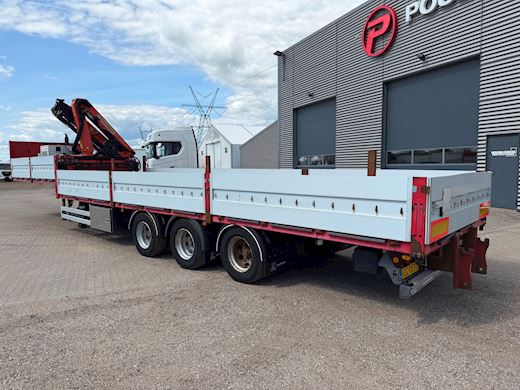 Leci 3-aks nedbygget trailer med Palfinger PK 9001EH kran Nedbygget - 3