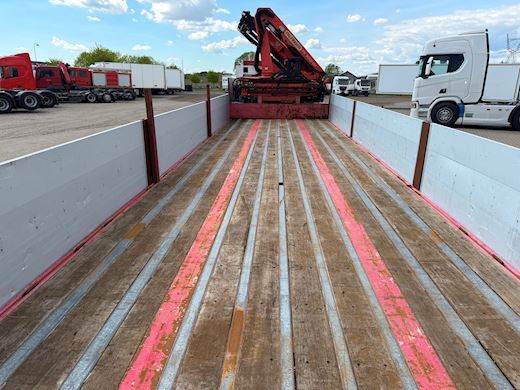 Leci 3-aks nedbygget trailer med Palfinger PK 9001EH kran Nedbygget - 8