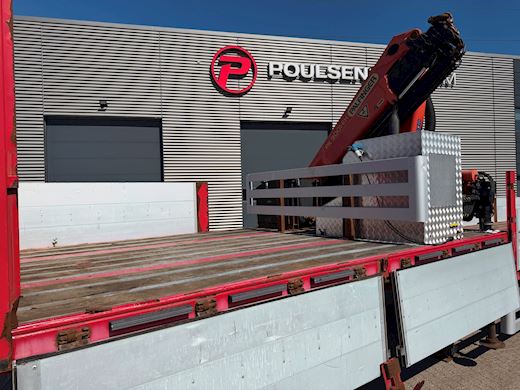 Leci 3-aks nedbygget trailer med Palfinger PK 9001EH kran Nedbygget - 10