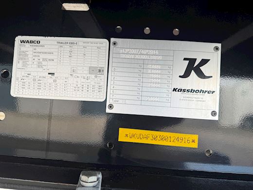 Kässbohrer 3-aks gardintrailer med truckbeslag Gardin - 16