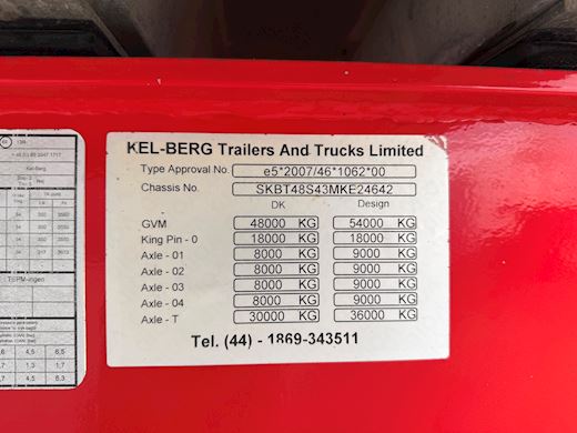 Kel-Berg 4-aks 36m3 tiptrailer med EcoTop Tip - 13