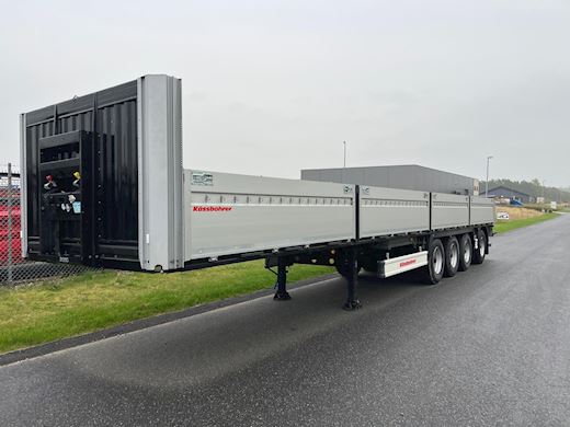 Kässbohrer 4-aks åben ligeud med truckbeslag pritsche - 1