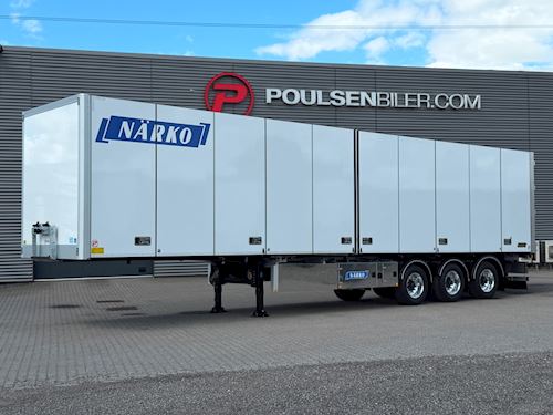 Närko 3-aks bokstrailer ADR EXII dobbeltstock, Boks Trailer