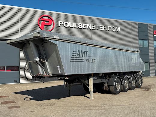 AMT 4-aks 36m3 letvægt tiptrailer m. automatpresenning Tip - 1