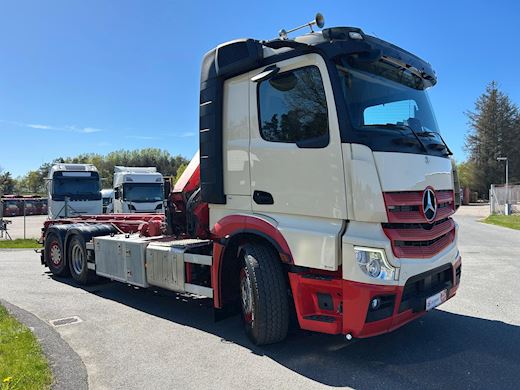 Mercedes-Benz Actros 2545 m. HMF 1420K4 kran Hejs/kran - 1