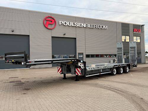 Hangler 3-aks AgroLine maskintrailer med hjulbrønde, Maskintrailer