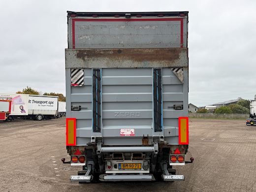 Kel-Berg 3-aks gardintrailer med truckbeslag og lift Curtains - 3