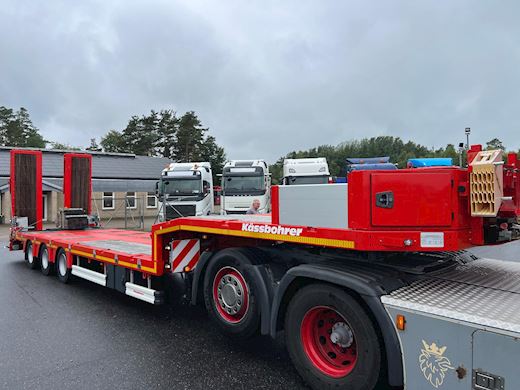 Kässbohrer 3-aks 13,6m maskintrailer m. udtræk Udtrækkelig - 6