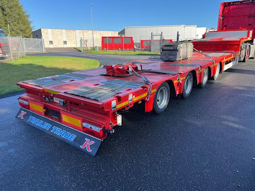 Kässbohrer 4-aks 13,6m maskintrailer m. udtræk Udtrækkelig - 1